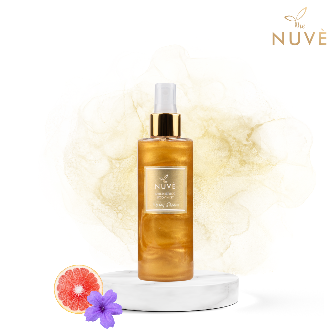 The Nuve Shimmering Body Mist - Holiday Dream، اسپری بدن با طراوت 24 ساعته